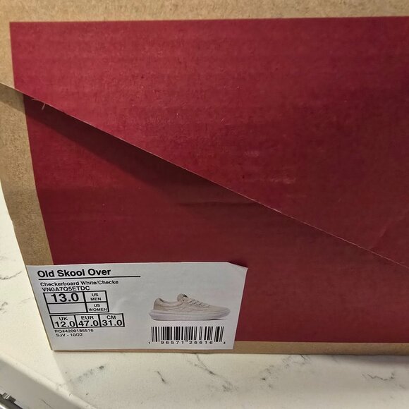 Vans Old Skool Overt CC Checkerboard White Skate Shoes Men’s Sz 13 VN0A7Q5ETDC - Picture 9 of 9